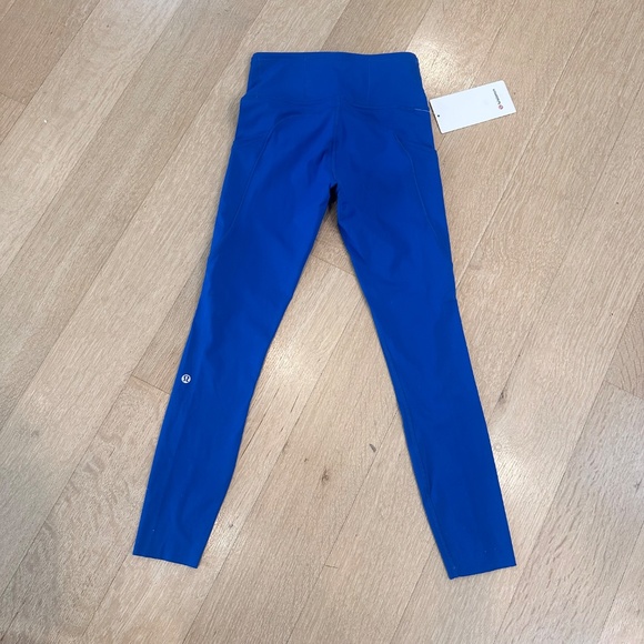 NWT Lululemon Symphony Blue SYMB Fast and Free HR Tight 25” Size 4 - Picture 2 of 4